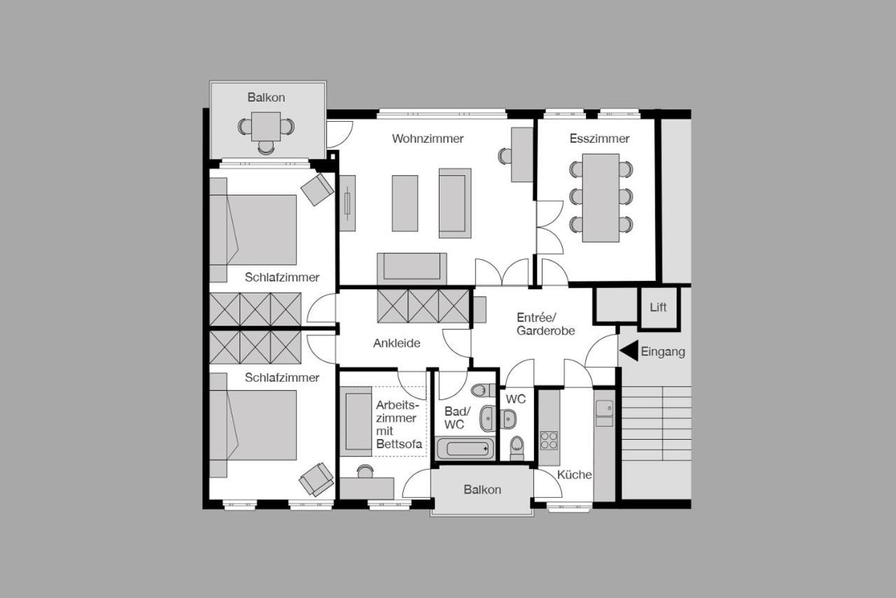 City Stay Furnished Apartments - Faesenstaubstrasse Schaffhausen Exterior photo